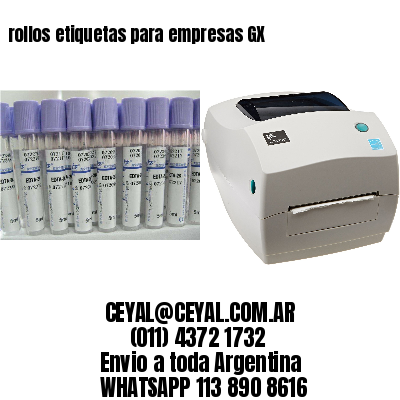 rollos etiquetas para empresas GX