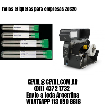 rollos etiquetas para empresas Zd620