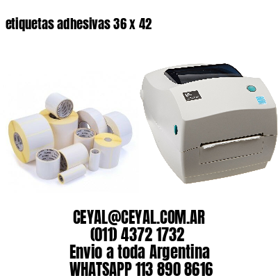 etiquetas adhesivas 36 x 42