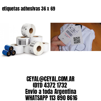 etiquetas adhesivas 36 x 69
