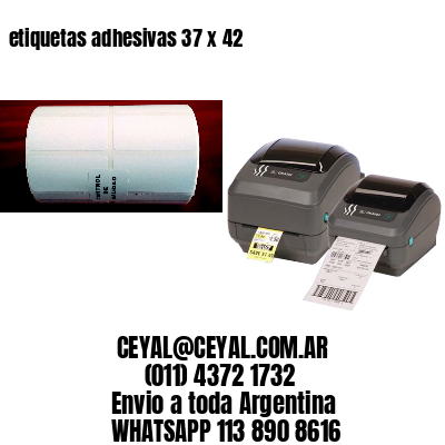 etiquetas adhesivas 37 x 42
