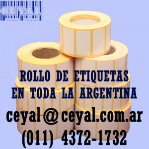 Rollos de etiquetas para etiquetadora zebra