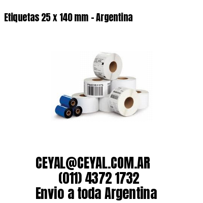 Etiquetas 25 x 140 mm – Argentina