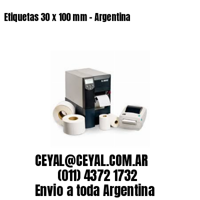 Etiquetas 30 x 100 mm – Argentina