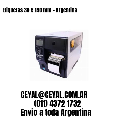 Etiquetas 30 x 140 mm – Argentina