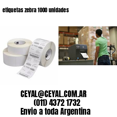 etiquetas zebra 1000 unidades