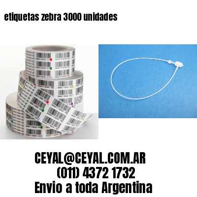 etiquetas zebra 3000 unidades