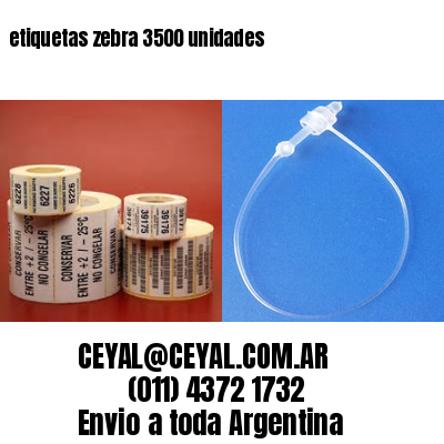 etiquetas zebra 3500 unidades