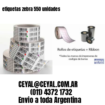 etiquetas zebra 550 unidades