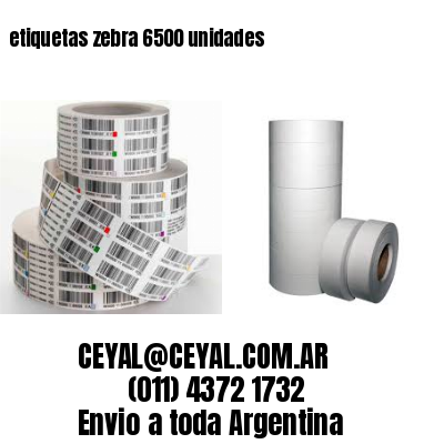 etiquetas zebra 6500 unidades
