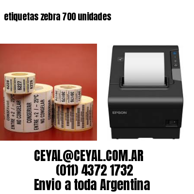 etiquetas zebra 700 unidades