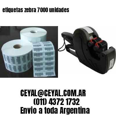 etiquetas zebra 7000 unidades