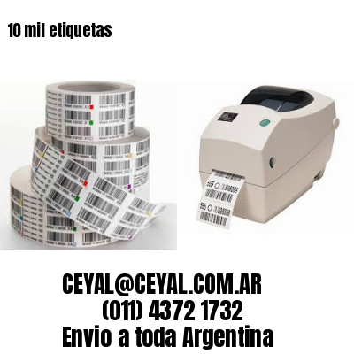 10 mil etiquetas