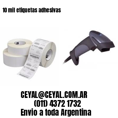 10 mil etiquetas adhesivas