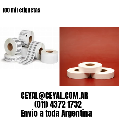 100 mil etiquetas