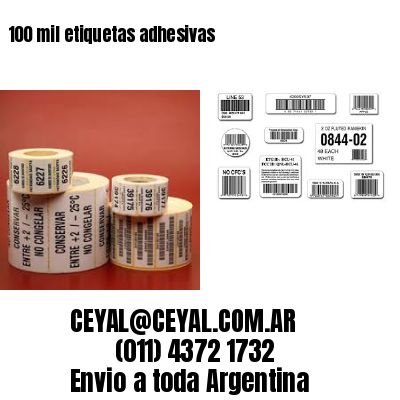 100 mil etiquetas adhesivas