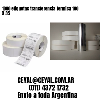 1000 etiquetas transferencia termica 100 X 35