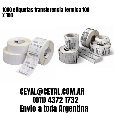 1000 etiquetas transferencia termica 100 x 100