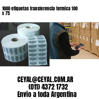 1000 etiquetas transferencia termica 100 x 75