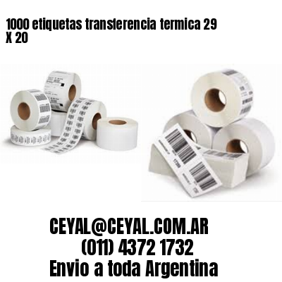 1000 etiquetas transferencia termica 29 X 20