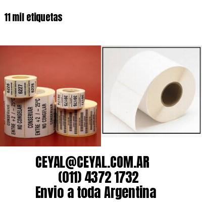 11 mil etiquetas