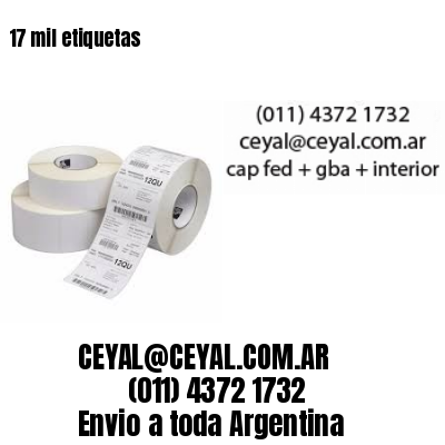 17 mil etiquetas