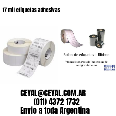 17 mil etiquetas adhesivas