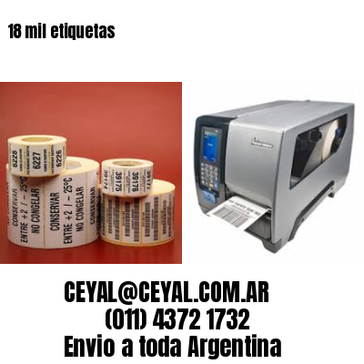 18 mil etiquetas