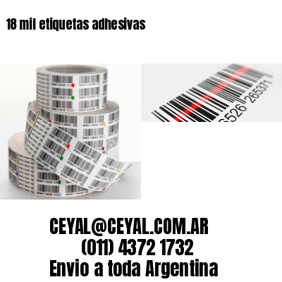 18 mil etiquetas adhesivas