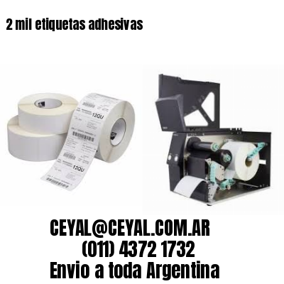 2 mil etiquetas adhesivas