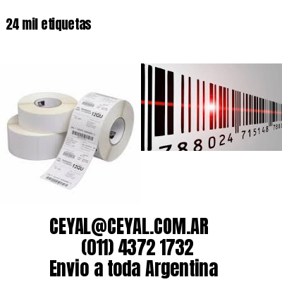 24 mil etiquetas