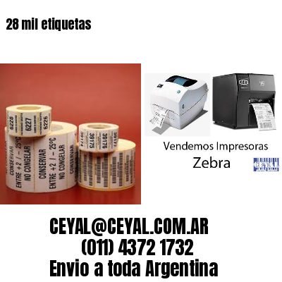 28 mil etiquetas