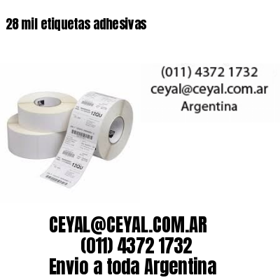 28 mil etiquetas adhesivas