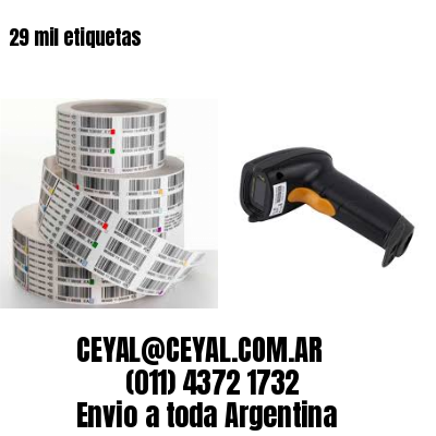 29 mil etiquetas