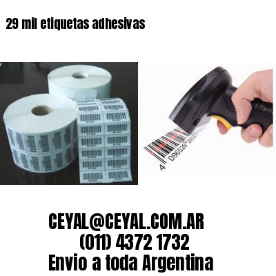 29 mil etiquetas adhesivas
