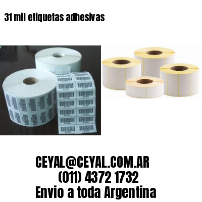 31 mil etiquetas adhesivas