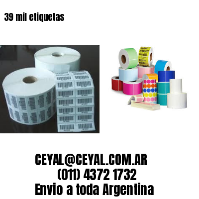 39 mil etiquetas