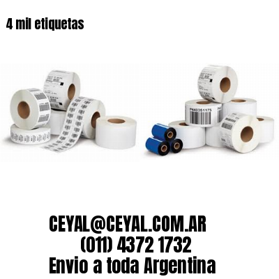 4 mil etiquetas