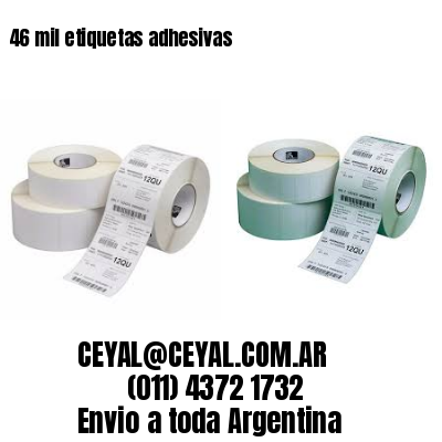 46 mil etiquetas adhesivas