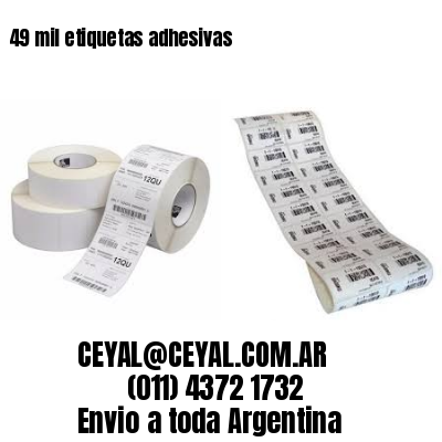 49 mil etiquetas adhesivas