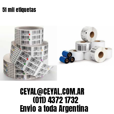 51 mil etiquetas