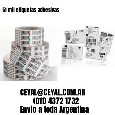 51 mil etiquetas adhesivas