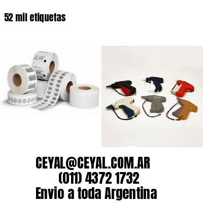 52 mil etiquetas