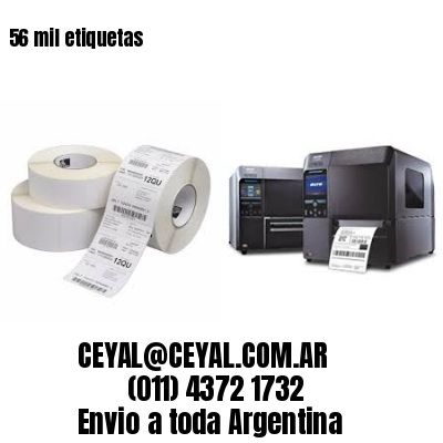 56 mil etiquetas