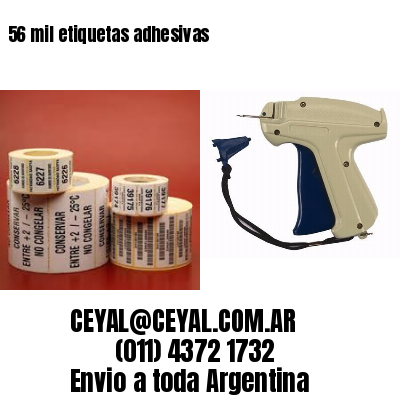 56 mil etiquetas adhesivas