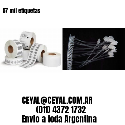 57 mil etiquetas