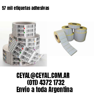 57 mil etiquetas adhesivas