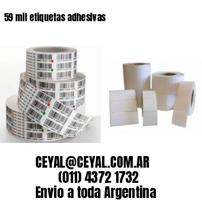 59 mil etiquetas adhesivas