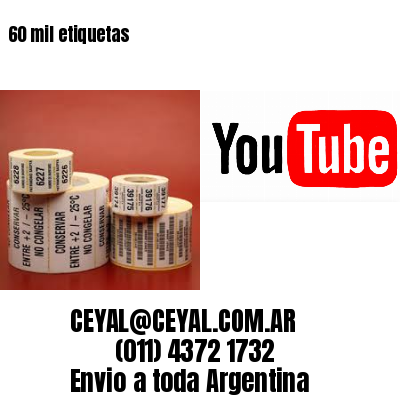60 mil etiquetas