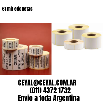 61 mil etiquetas
